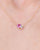 Pink Sapphire & Diamond Toi Et Moi Necklace Necklaces Princess Bride Diamonds 