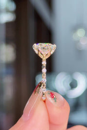 3.01ct E-VS1 Round Lab Diamond Lila