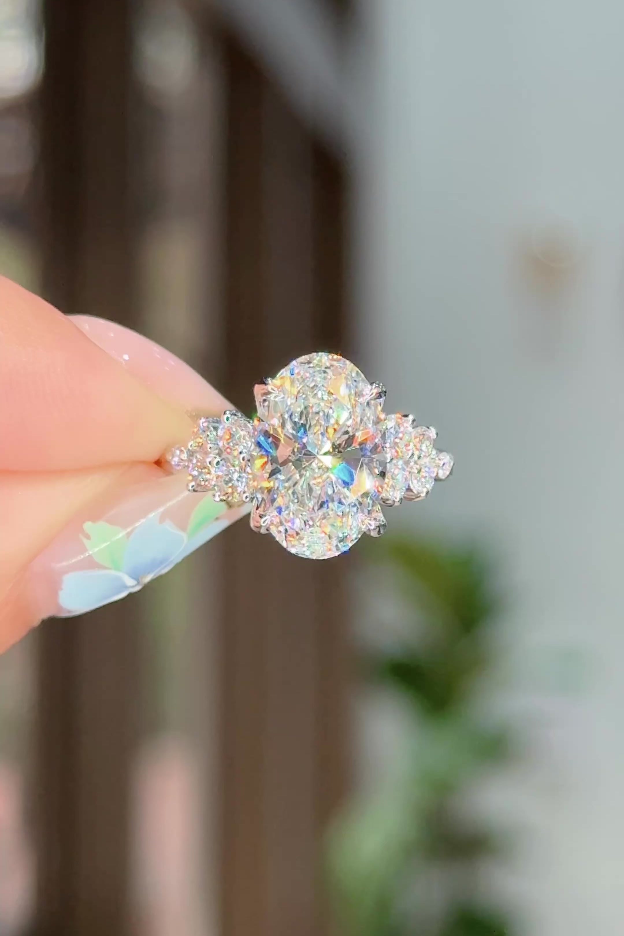 3.58ct D-VS1 Oval Lab Diamond Supernova