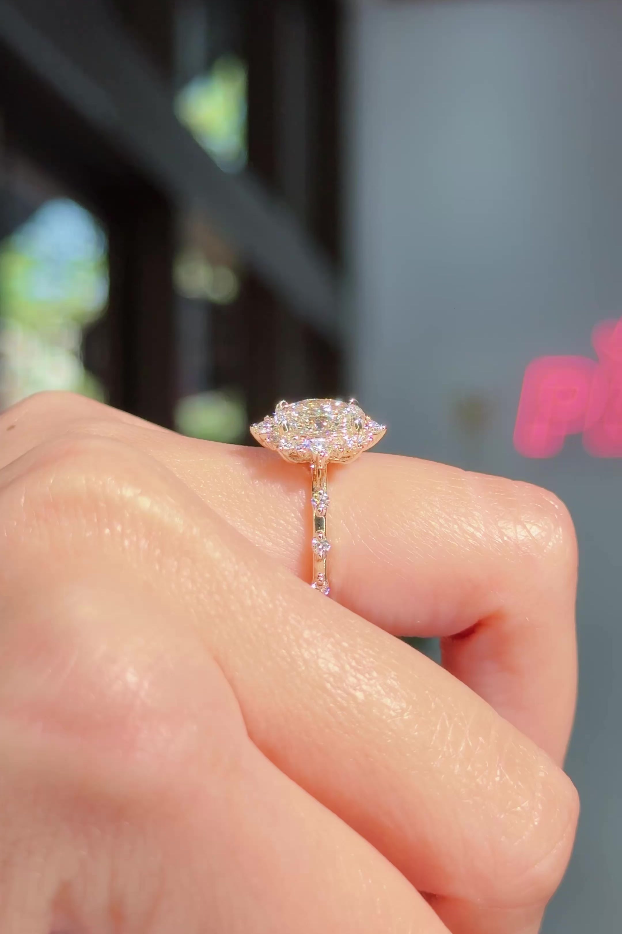 1.36ct F-VVS2 Oval Lab Diamond Kaia
