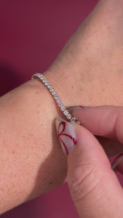 3ct Tennis Bracelet Rose Gold