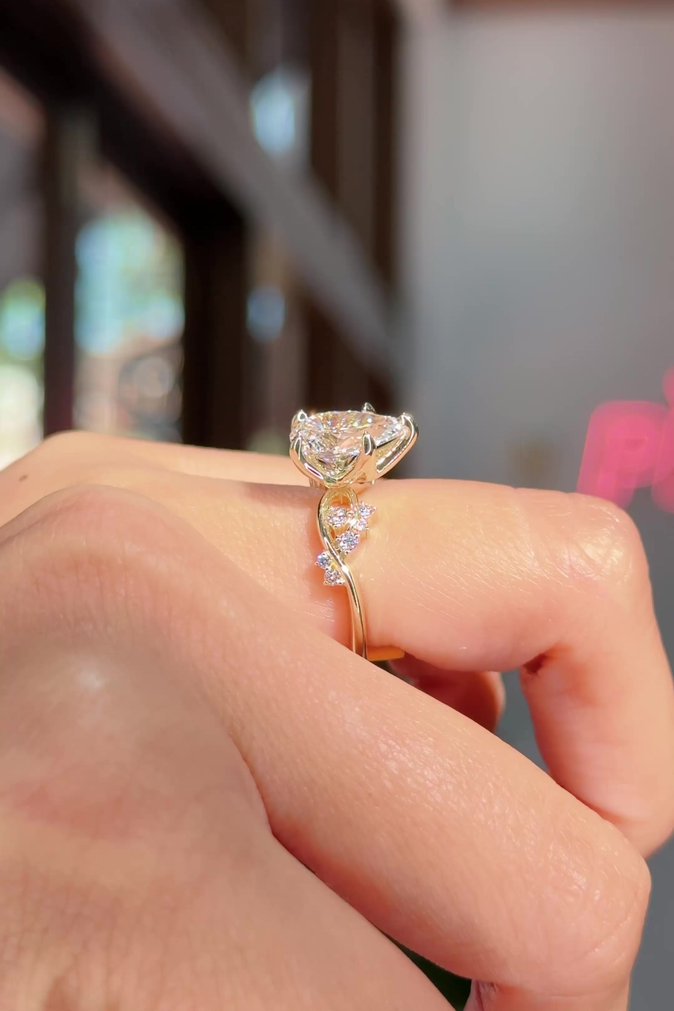 2.02ct D-VS1 Pear Lab Diamond Ariel