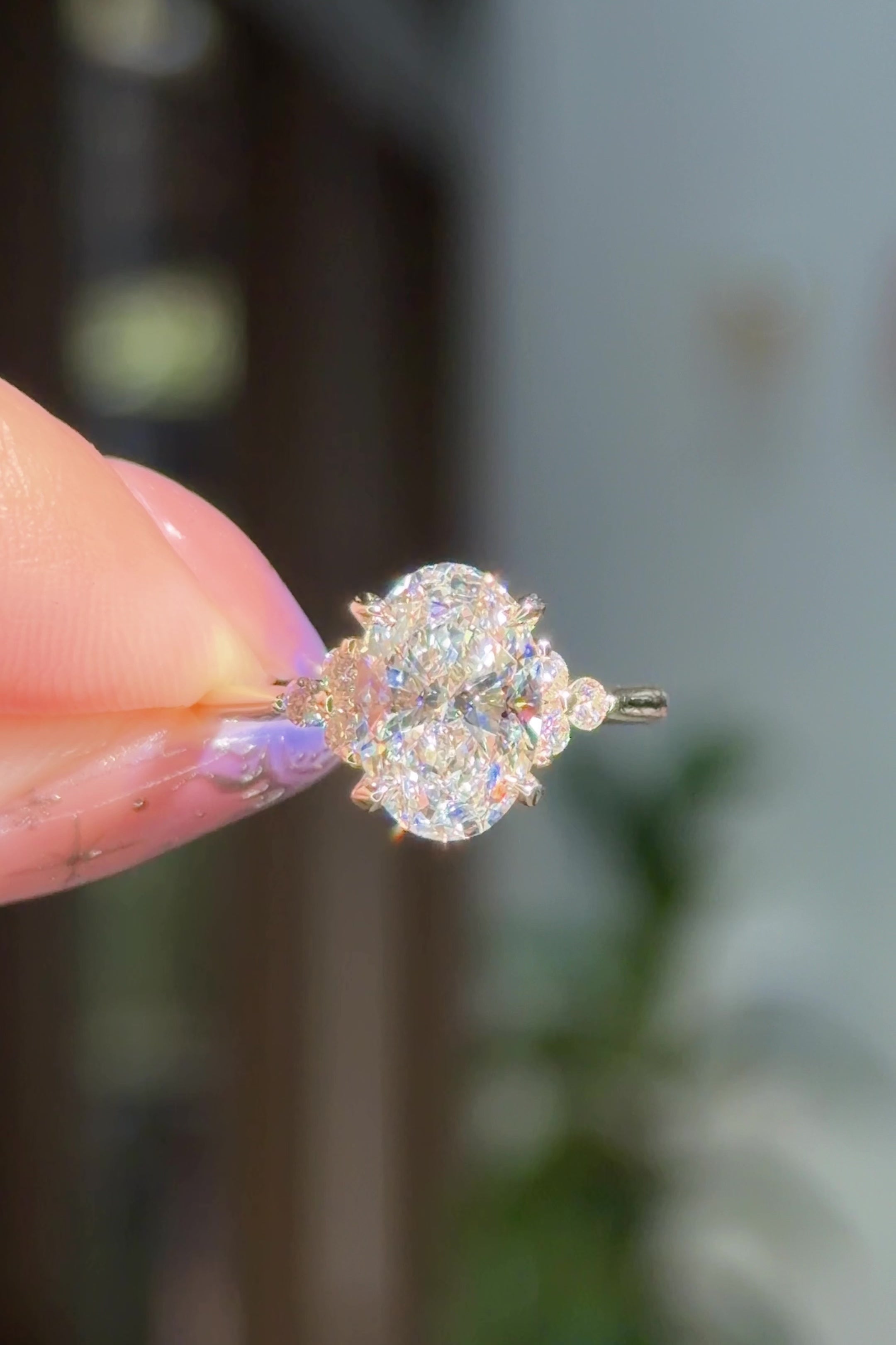 2.04ct E-VVS2 Oval Lab Diamond Lindsey