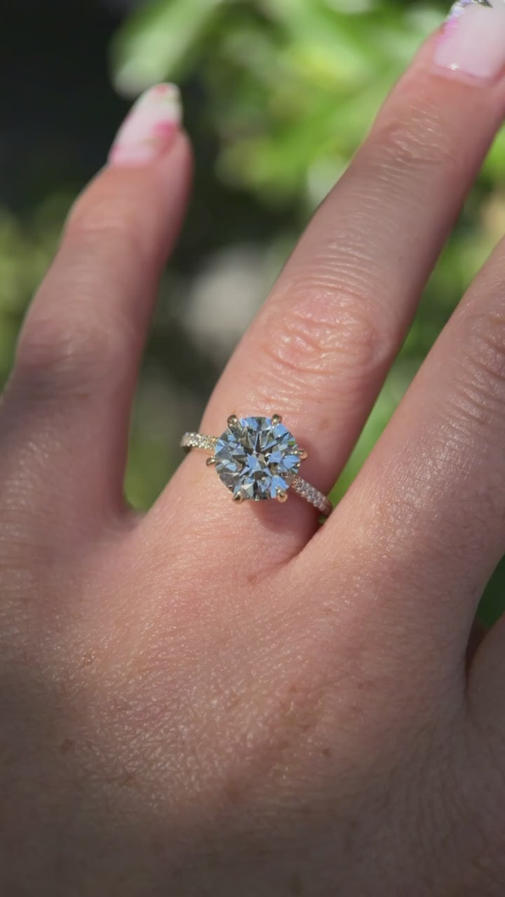 3.03ct D-VS1 Round Lab Diamond Isabela