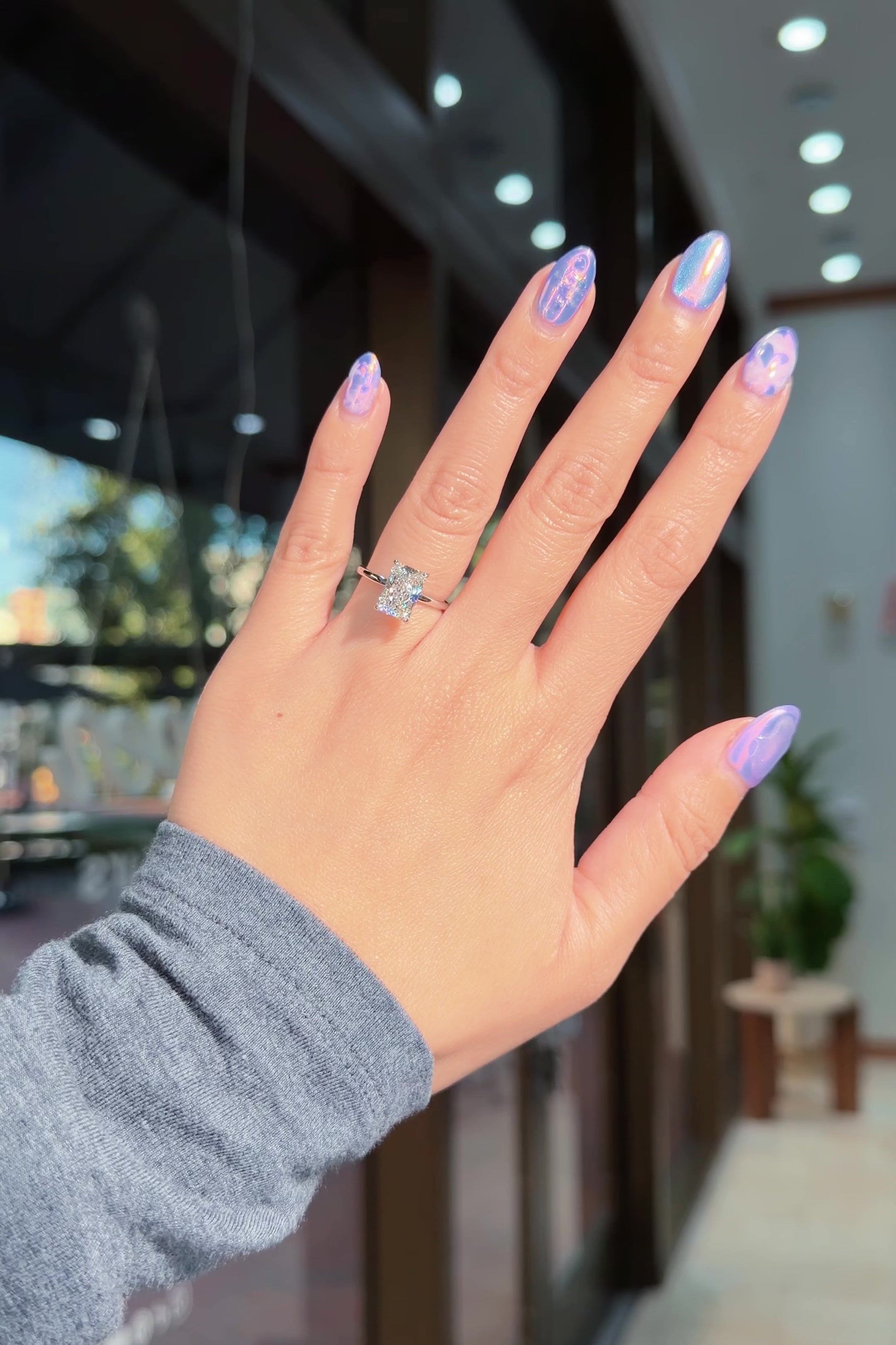 2.64ct E-VS1 Radiant Lab Diamond Kayla
