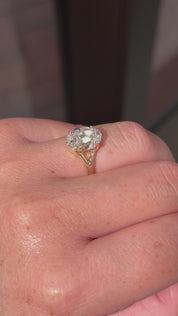 3.04ct D-VS1 Oval Lab Diamond Tanya