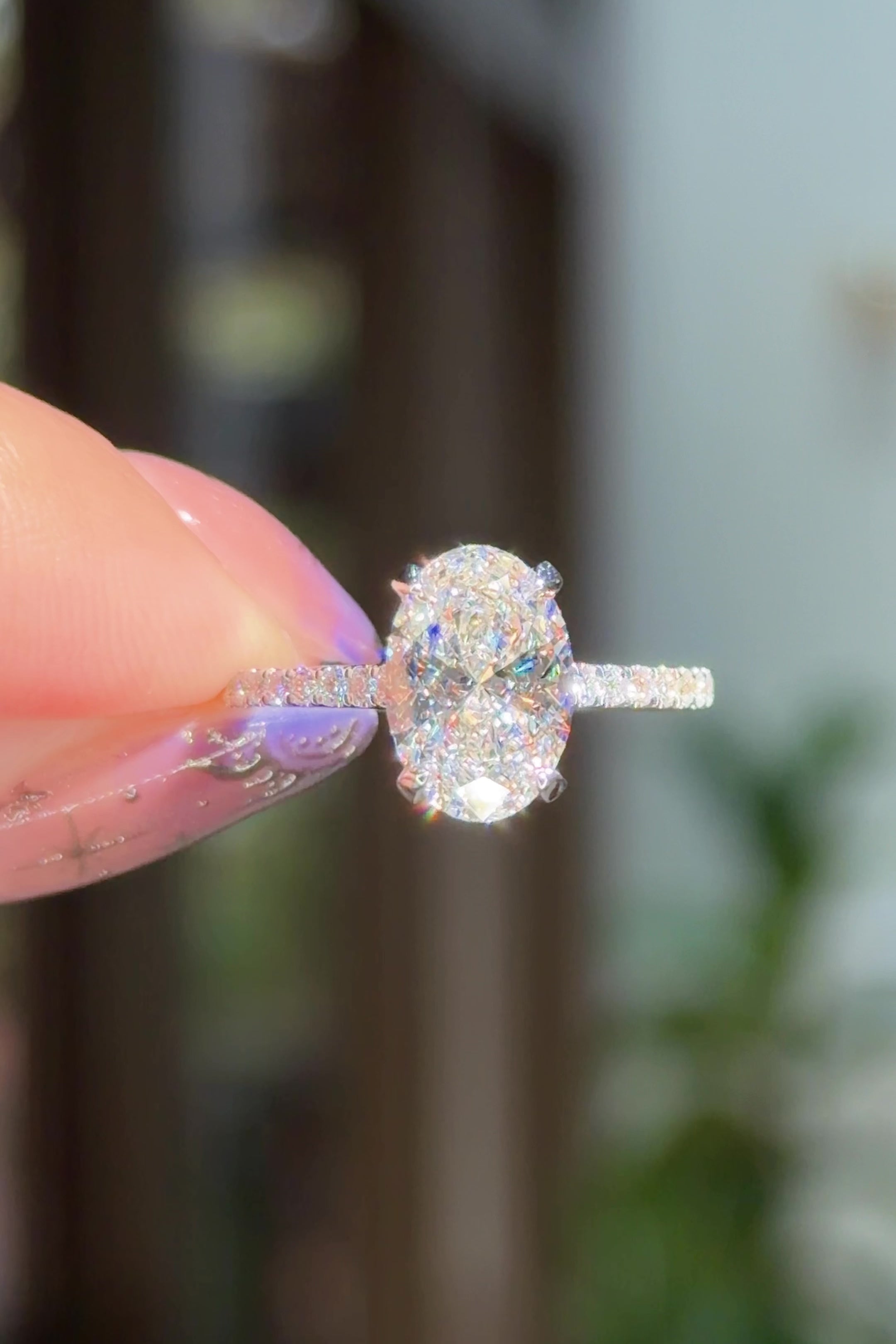2.02ct D-VS1 Oval Lab Diamond Alice