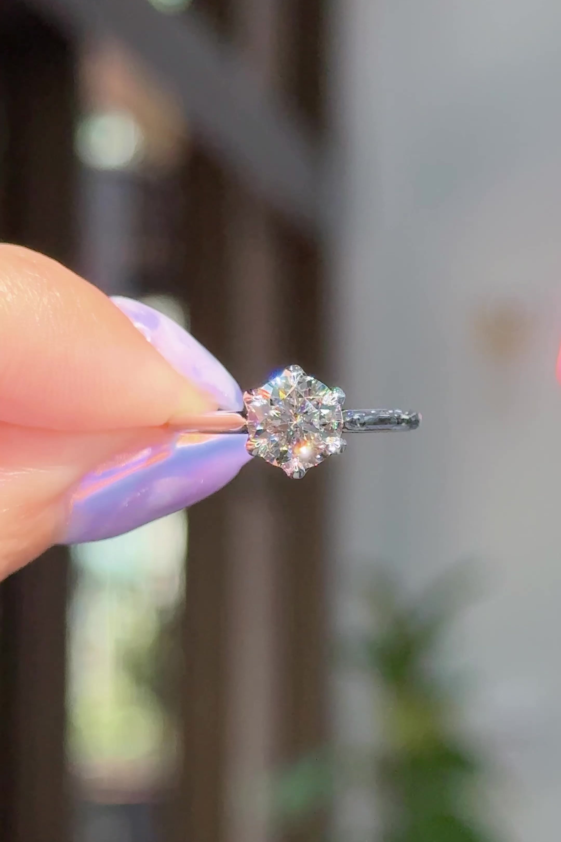 1.21ct D-VS1 Round Lab Diamond Victoria