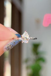 1.00ct D-VS1 Pear Lab Diamond Caraline