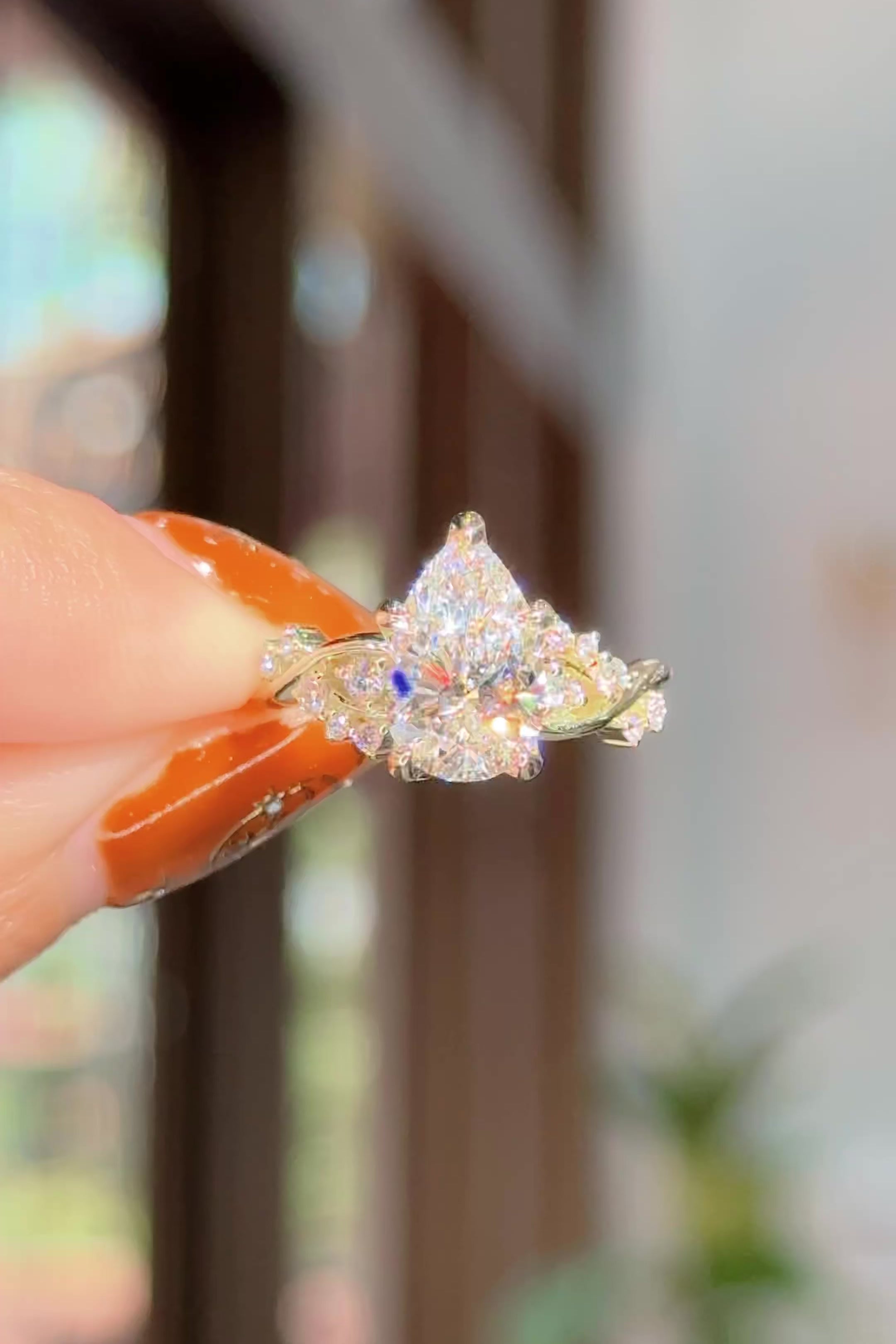 2.02ct D-VS1 Pear Lab Diamond Ariel