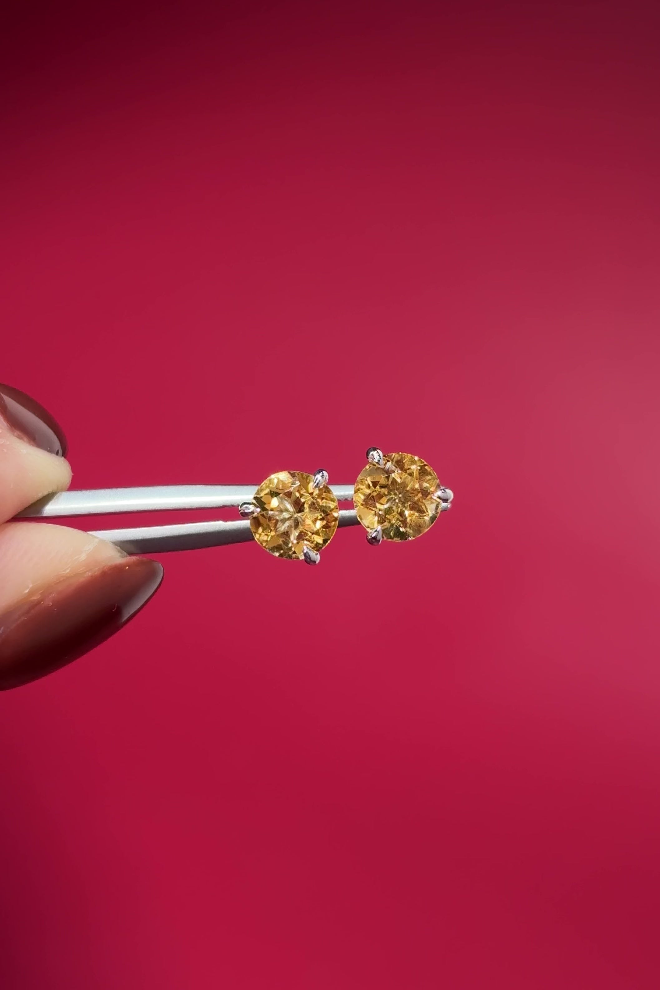 Citrine Studs