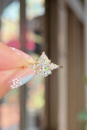1.71ct D-VVS2 Pear Lab Diamond Petite Gracie