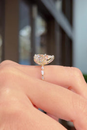 3.20ct E-VS1 Pear Lab Diamond Ren