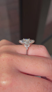 4.05ct E-VS1 Marquise Lab Diamond Sarah