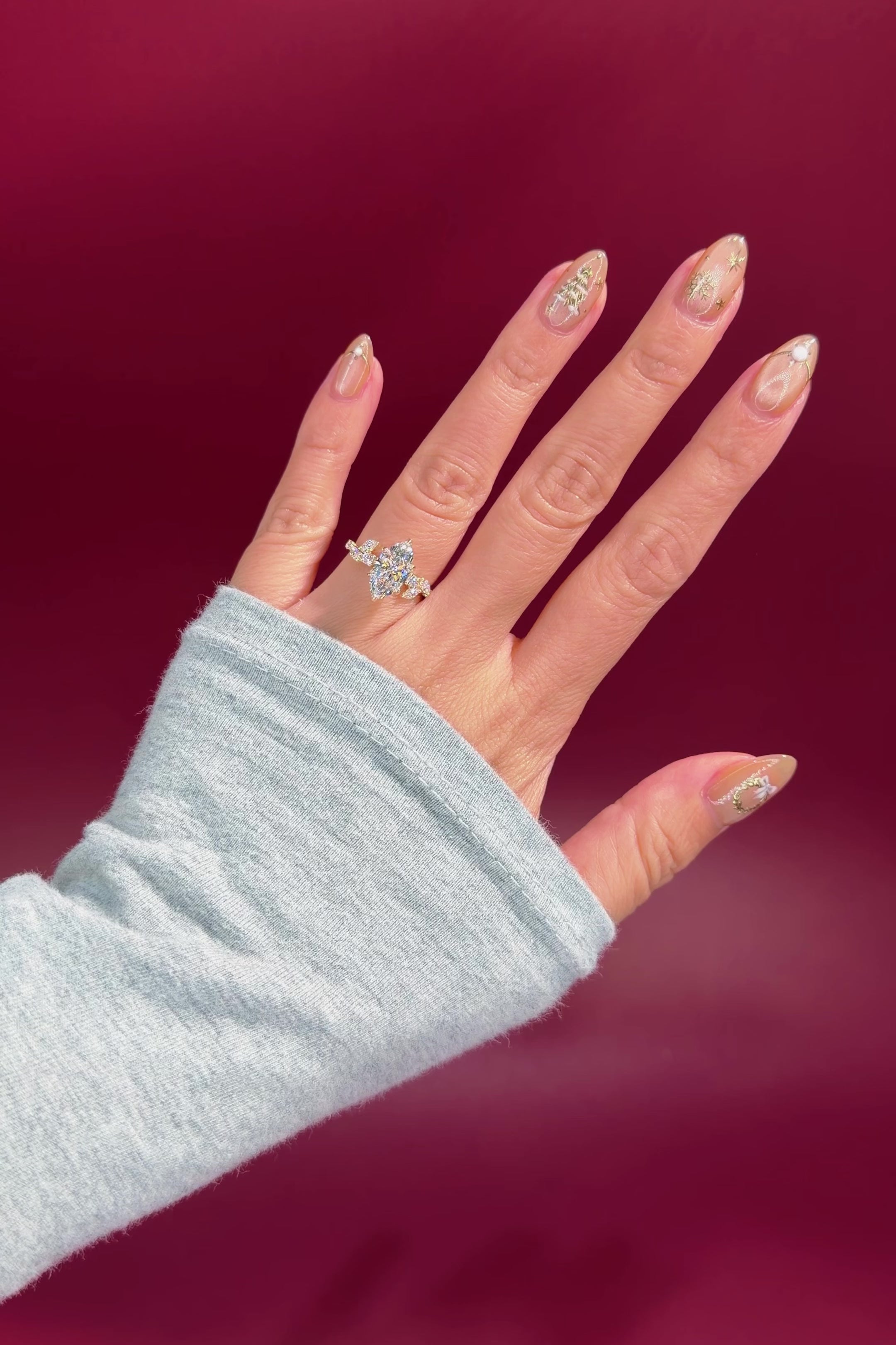 2.04ct E-VS1 Marquise Lab Diamond Sage