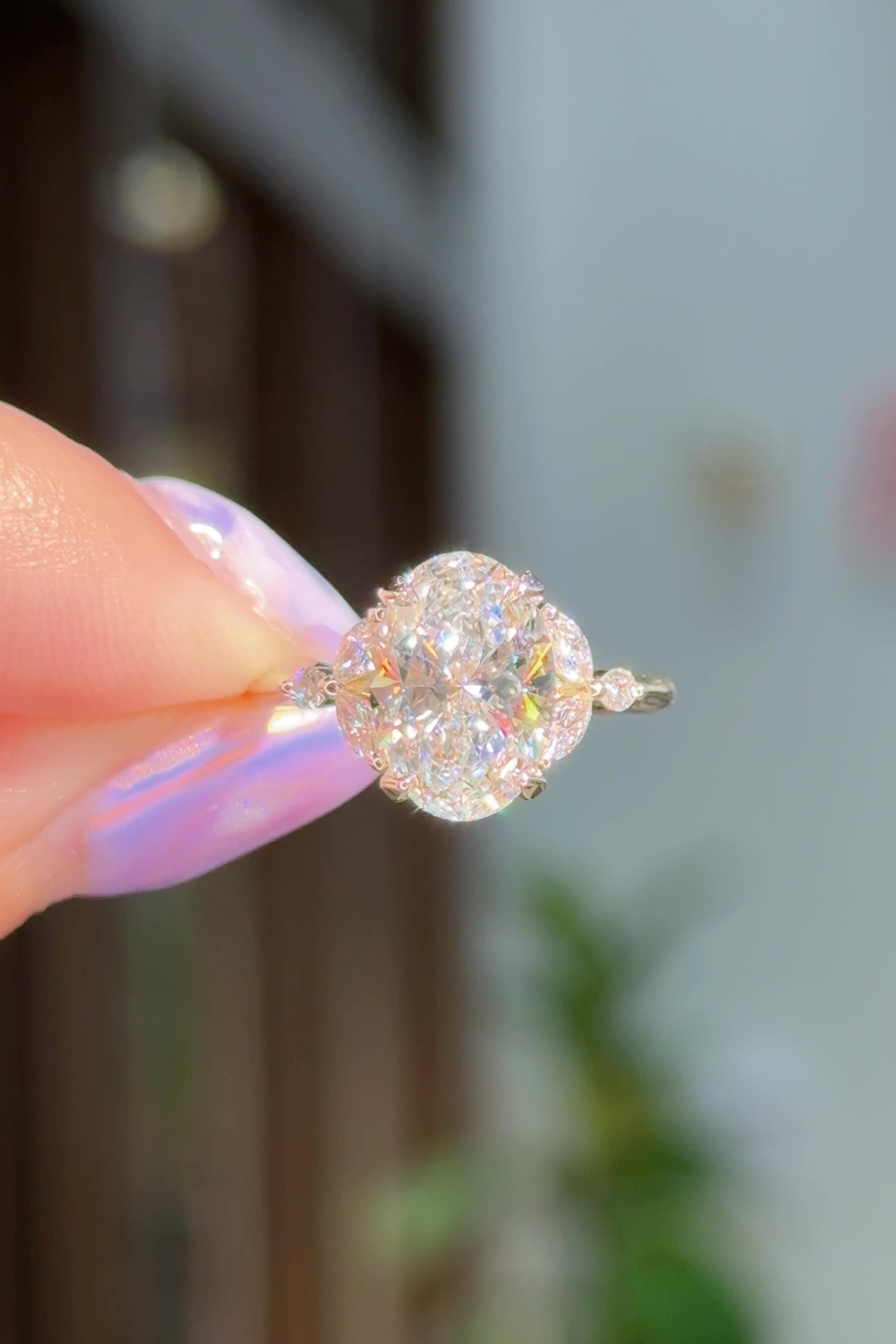 2.71ct D-VS1 Oval Lab Diamond Sarah