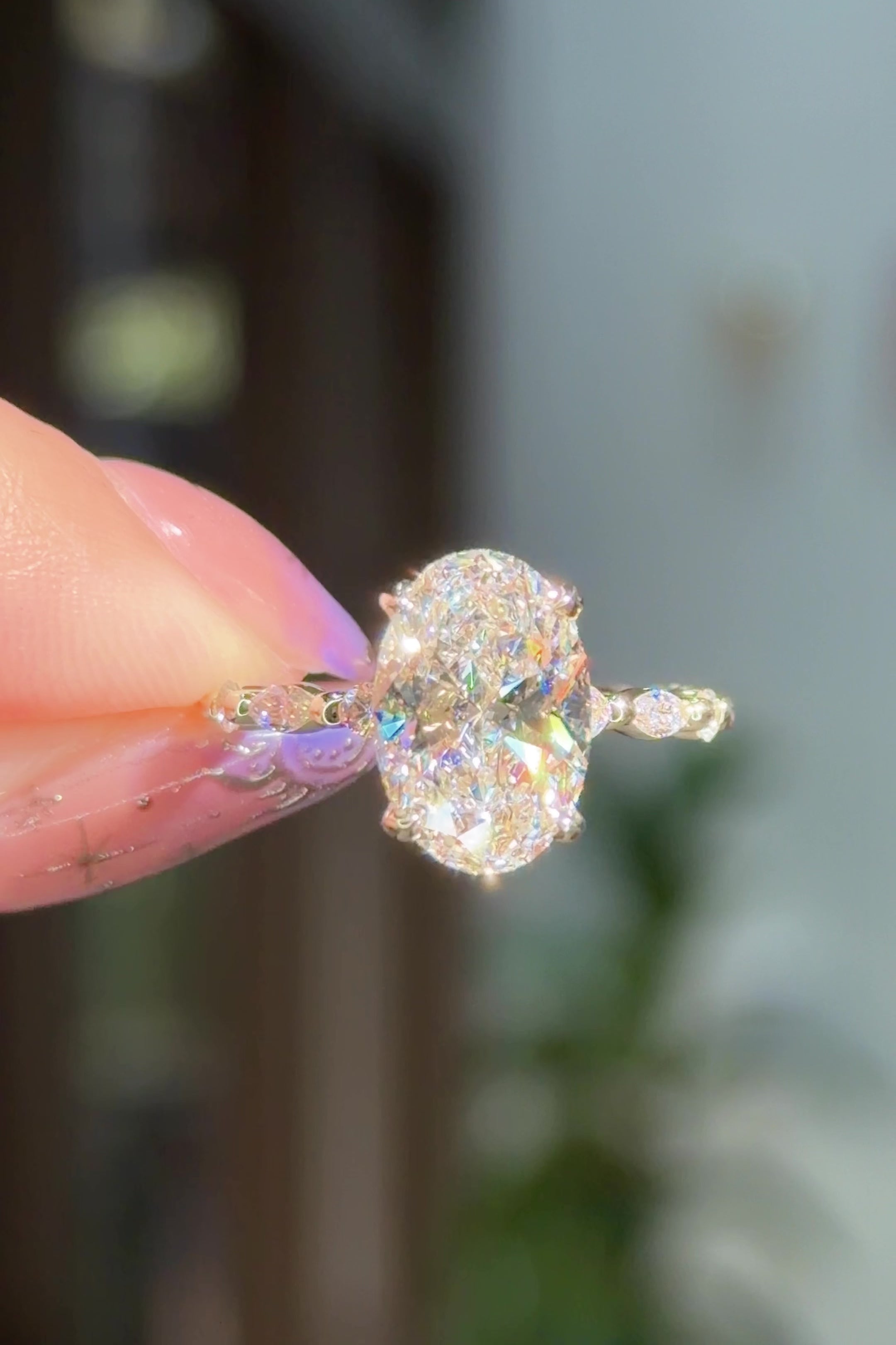 3.01ct D-VS1 Oval Lab Diamond Rei