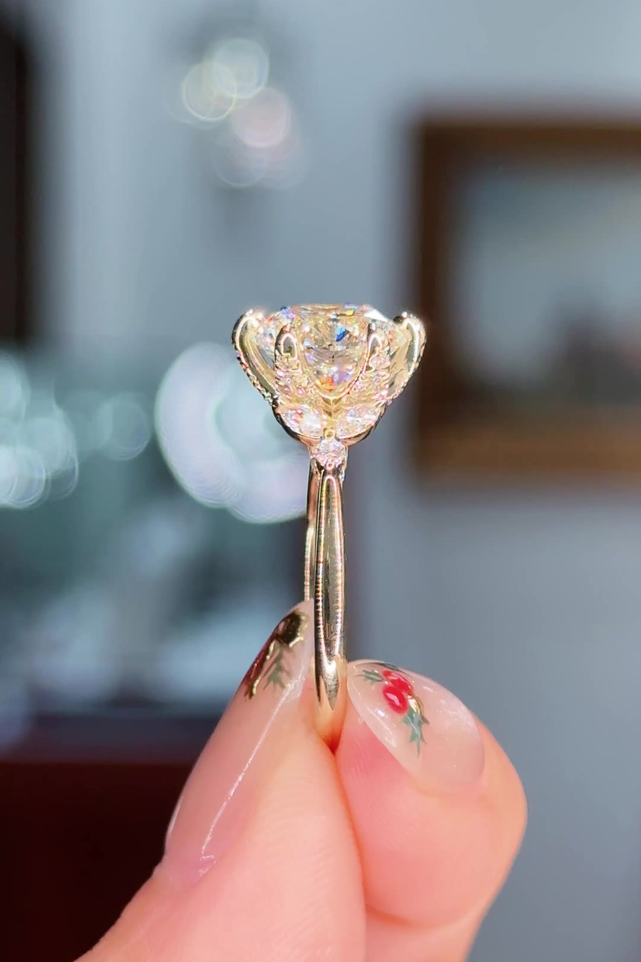 3.37ct E-VS1 Round Lab Diamond Olivia