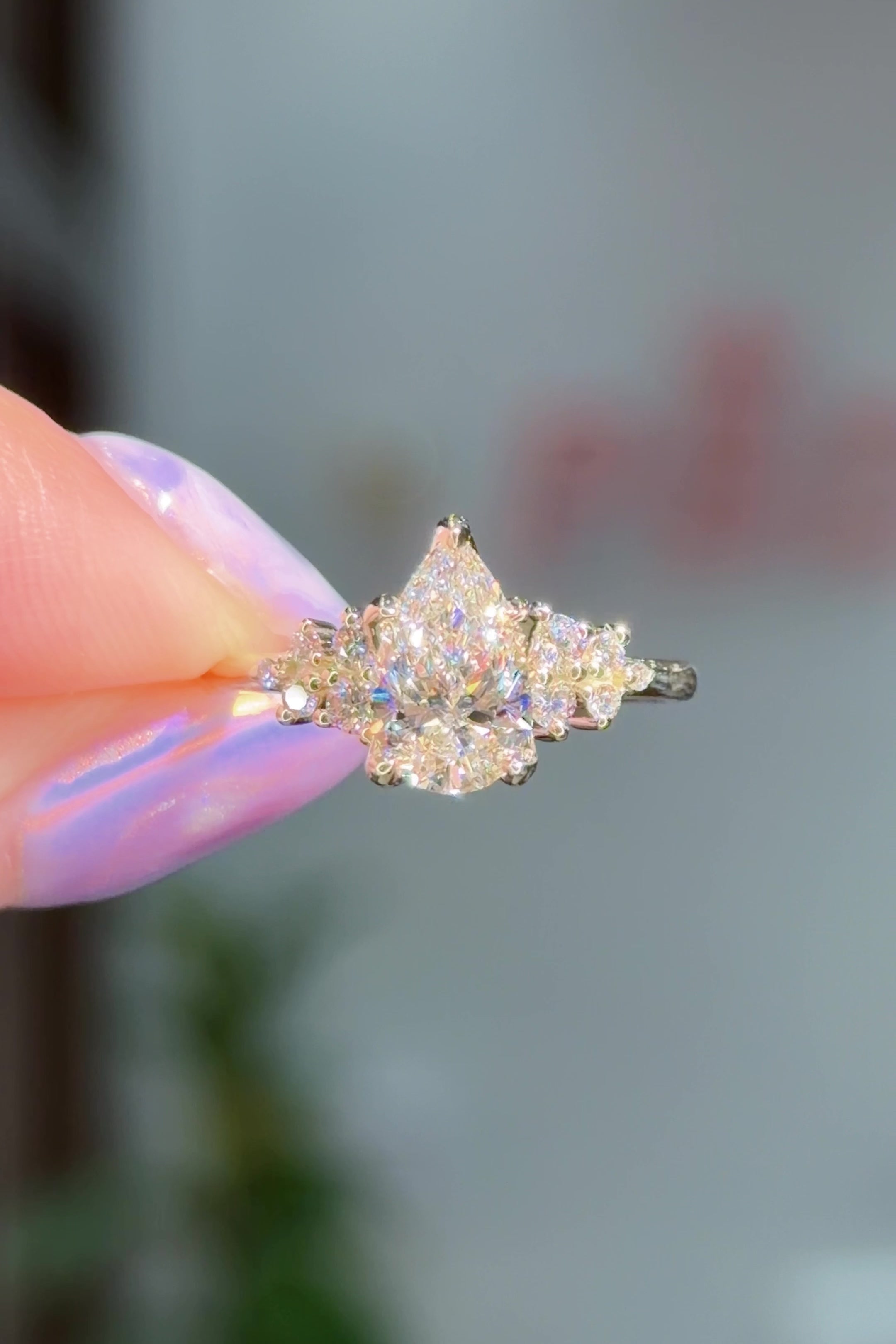 1.23ct E-VVS2 Pear Lab Diamond Nova