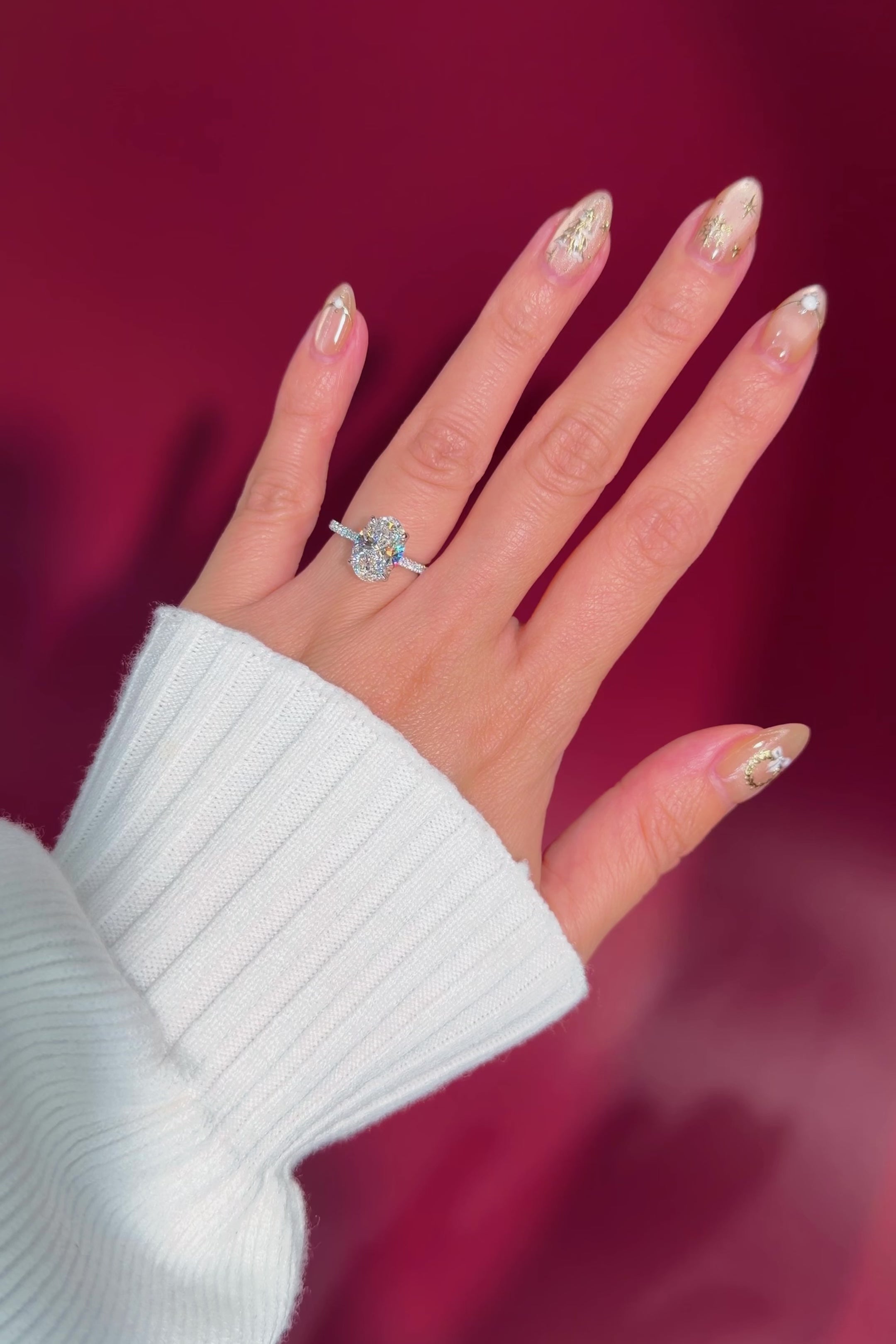 3.04ct D-VS1 Oval Lab Diamond Isabela