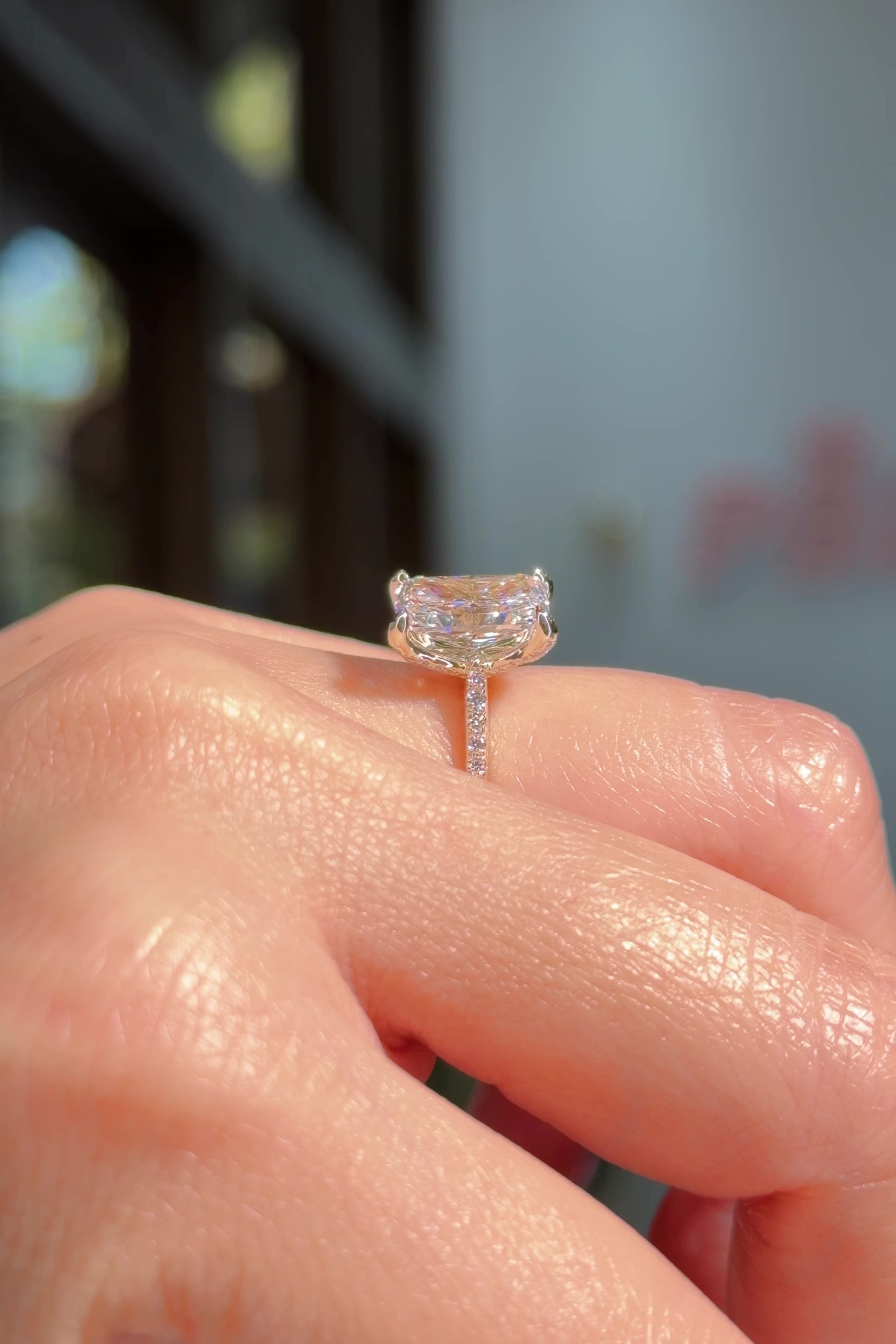 3.01ct E-VS1 Radiant Lab Diamond Isabela
