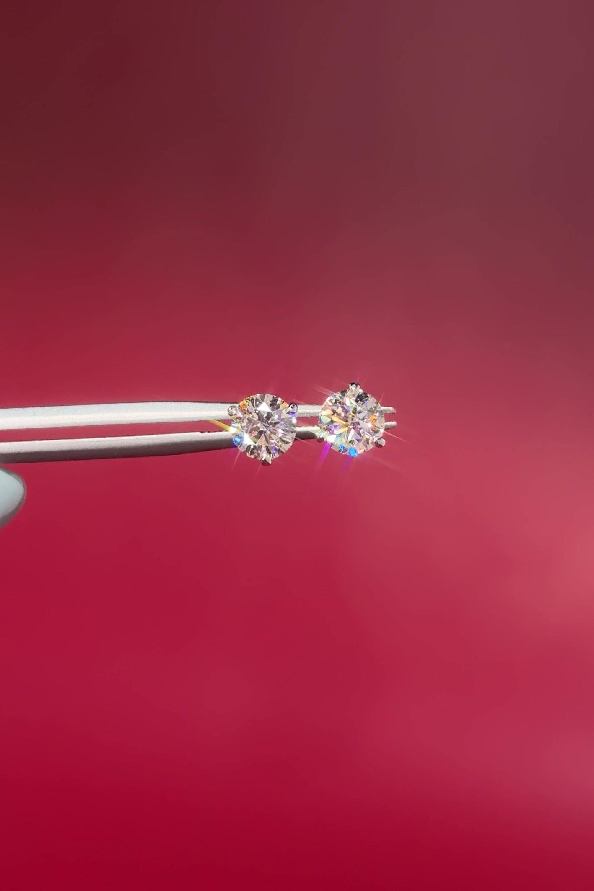 1.09ct Core Round Lab Diamond Martini Studs