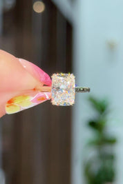 3.05ct E-VS1 Cushion Lab Diamond Double Claw Alice