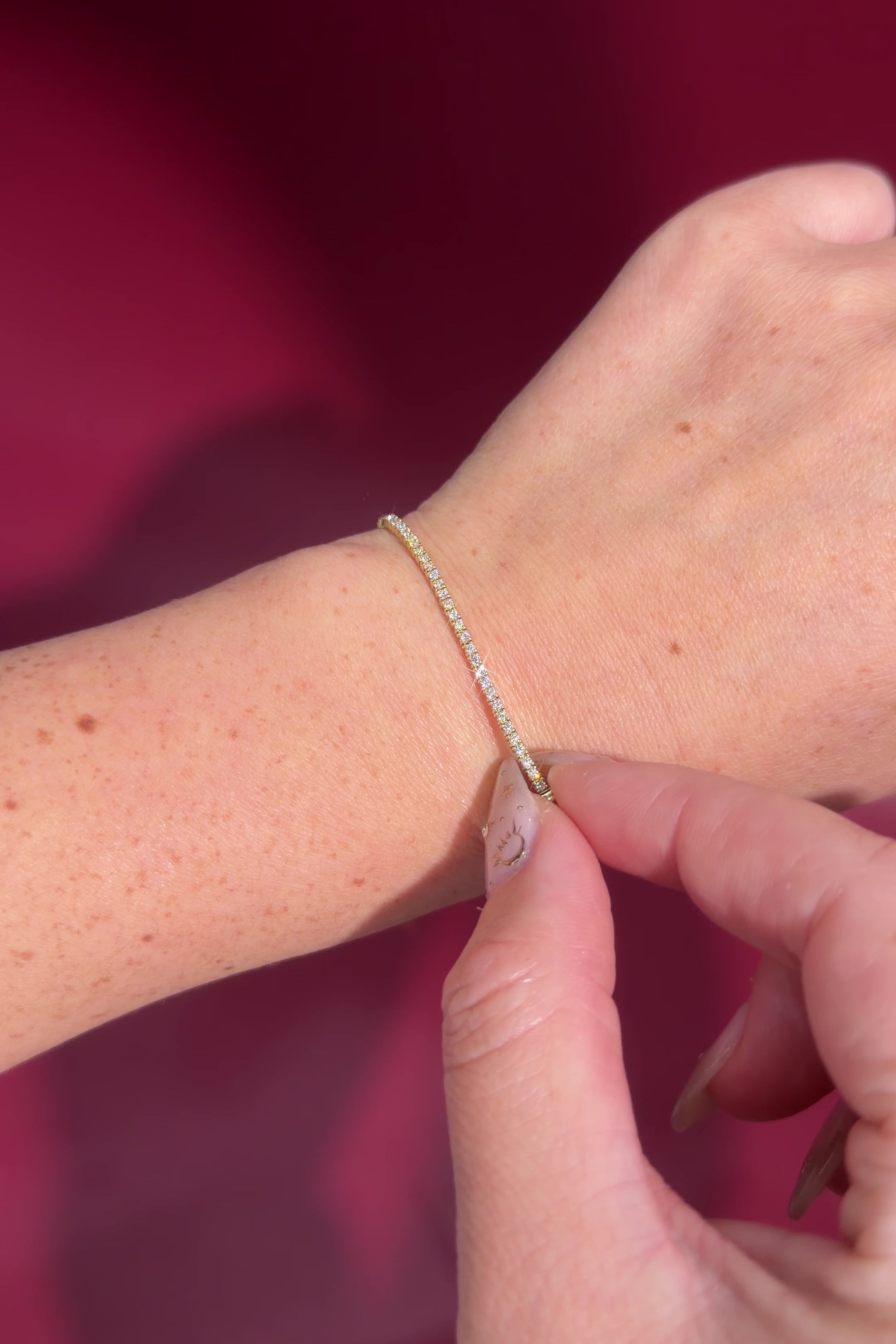 1ct Tennis Bracelet Yellow Gold