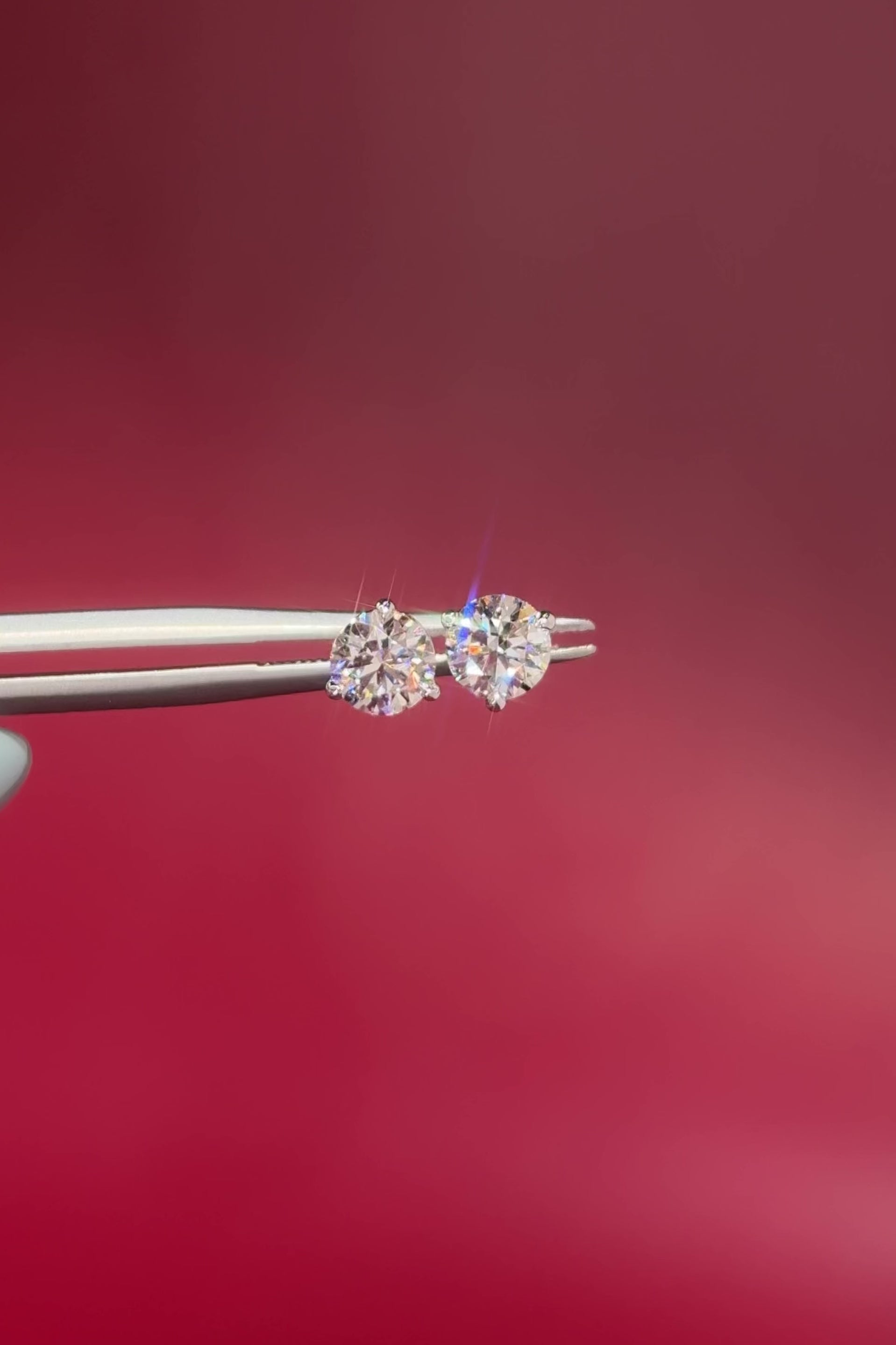0.86ct Core Round Lab Diamond Martini Studs