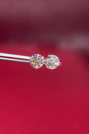 4.02ct Core Round Lab Diamond Martini Studs