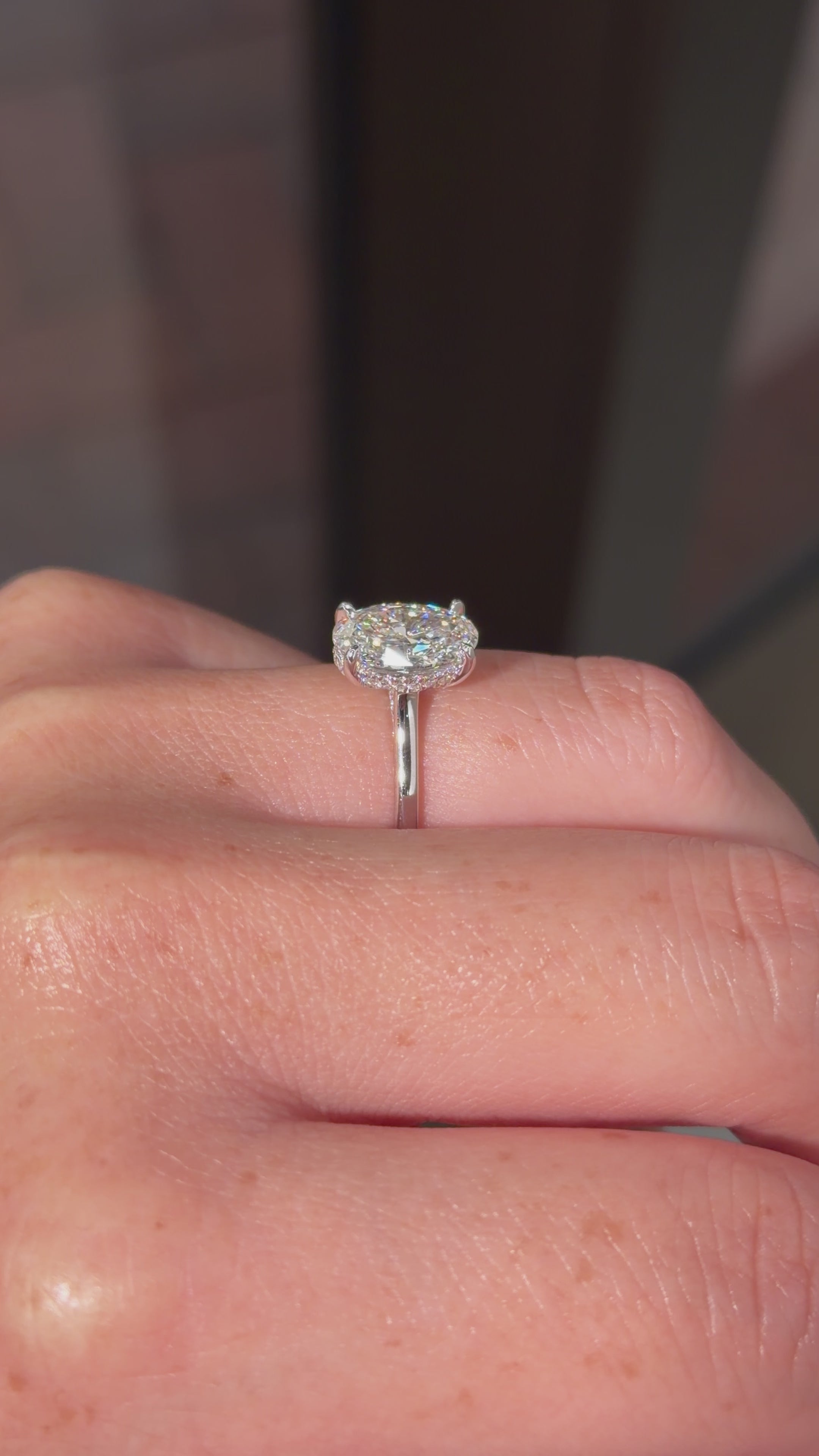 2.04ct E-VS1 Oval Lab Diamond Alice