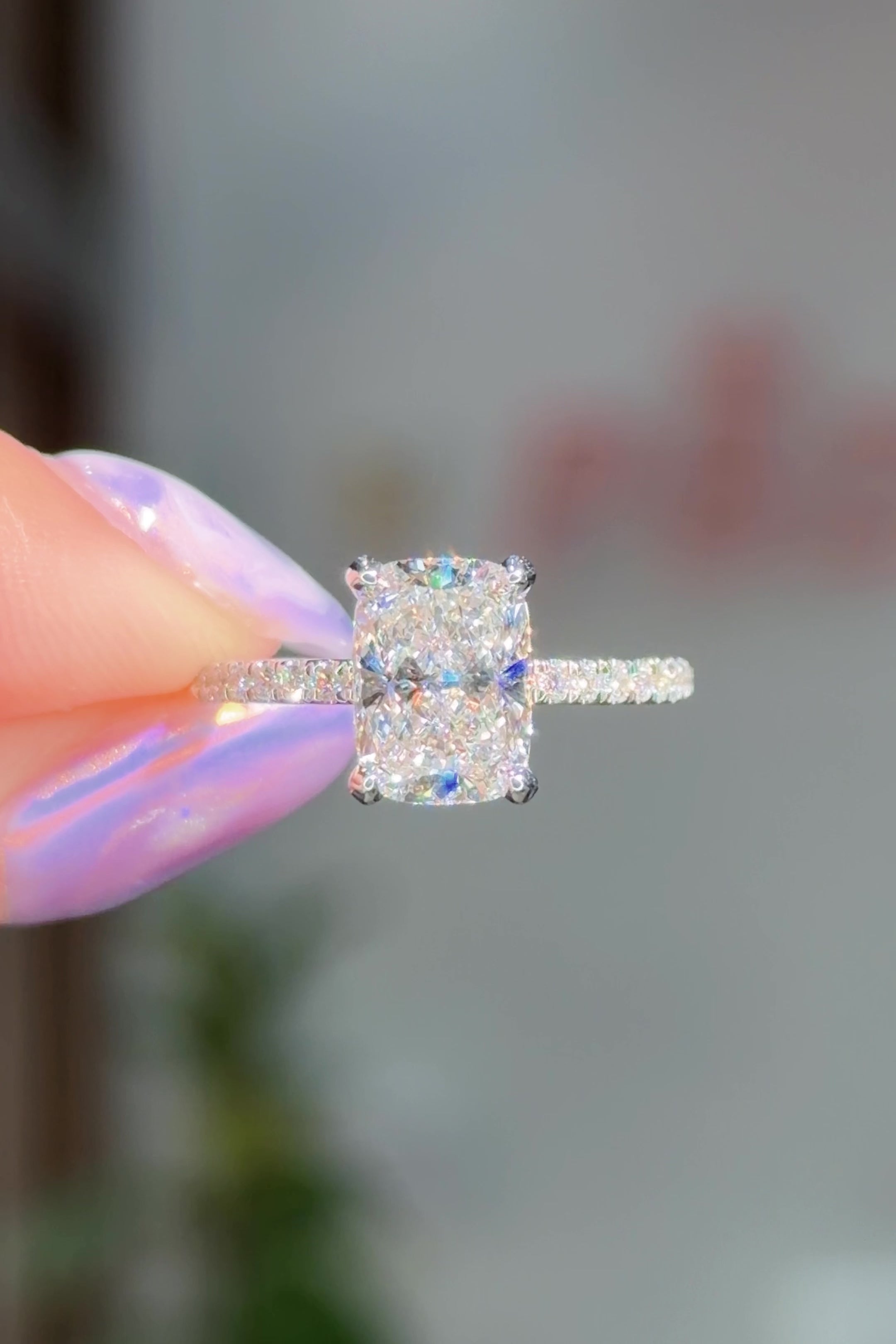 2.03ct E-VS1 Cushion Lab Diamond Stephanie