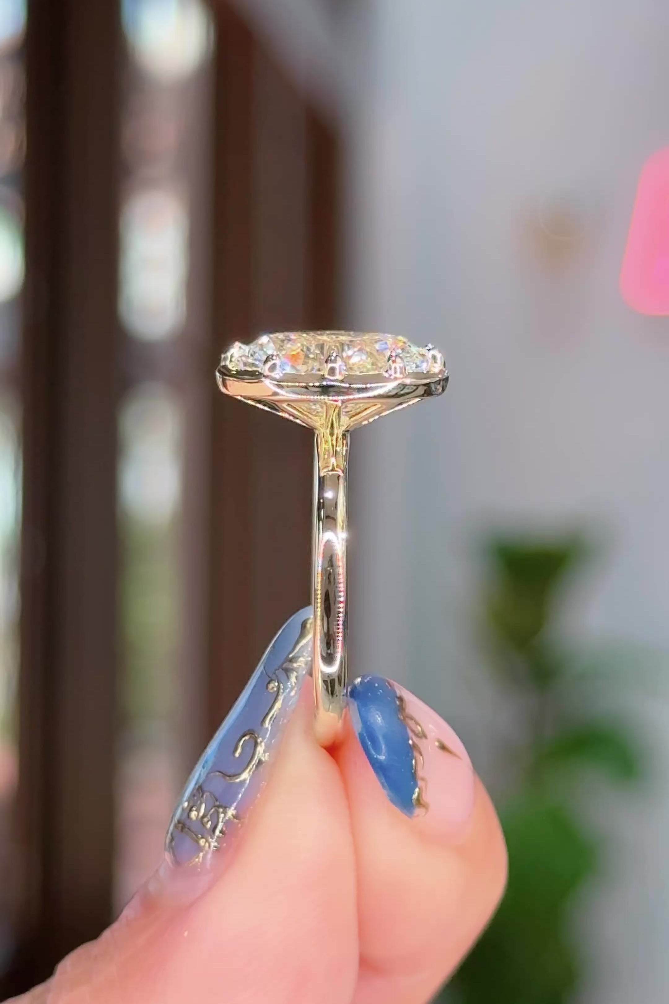 3.01ct F-VVS2 Moval Lab Diamond Dana