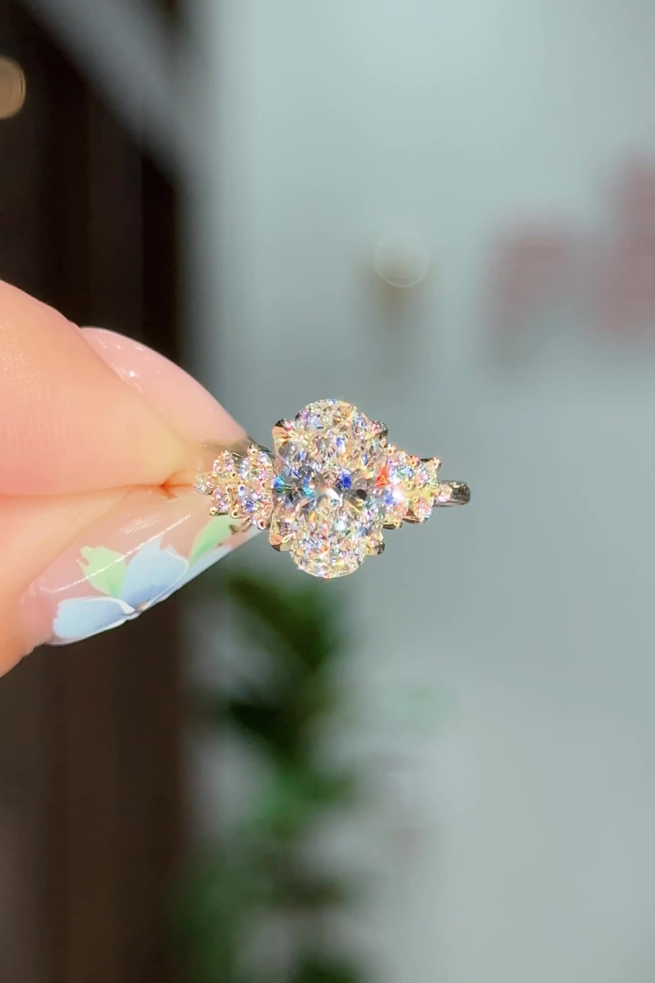 2.04ct D-VS1 Oval Lab Diamond Nova
