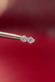1.04ct D-VVS1 Core Round Lab Diamond Martini Studs