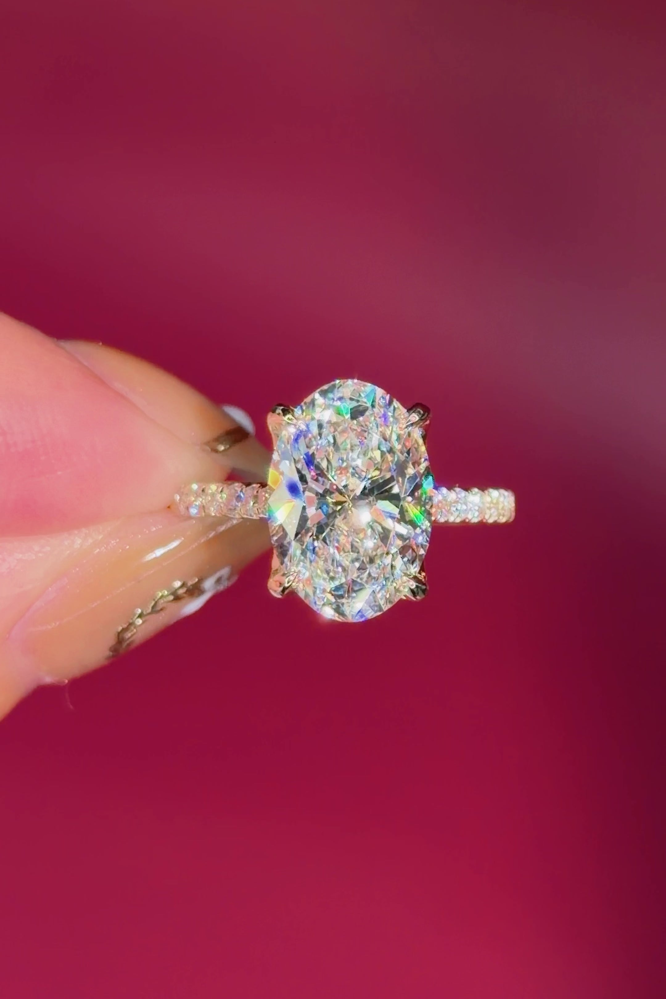 4.03ct D-VS1 Oval Lab Diamond Isabela