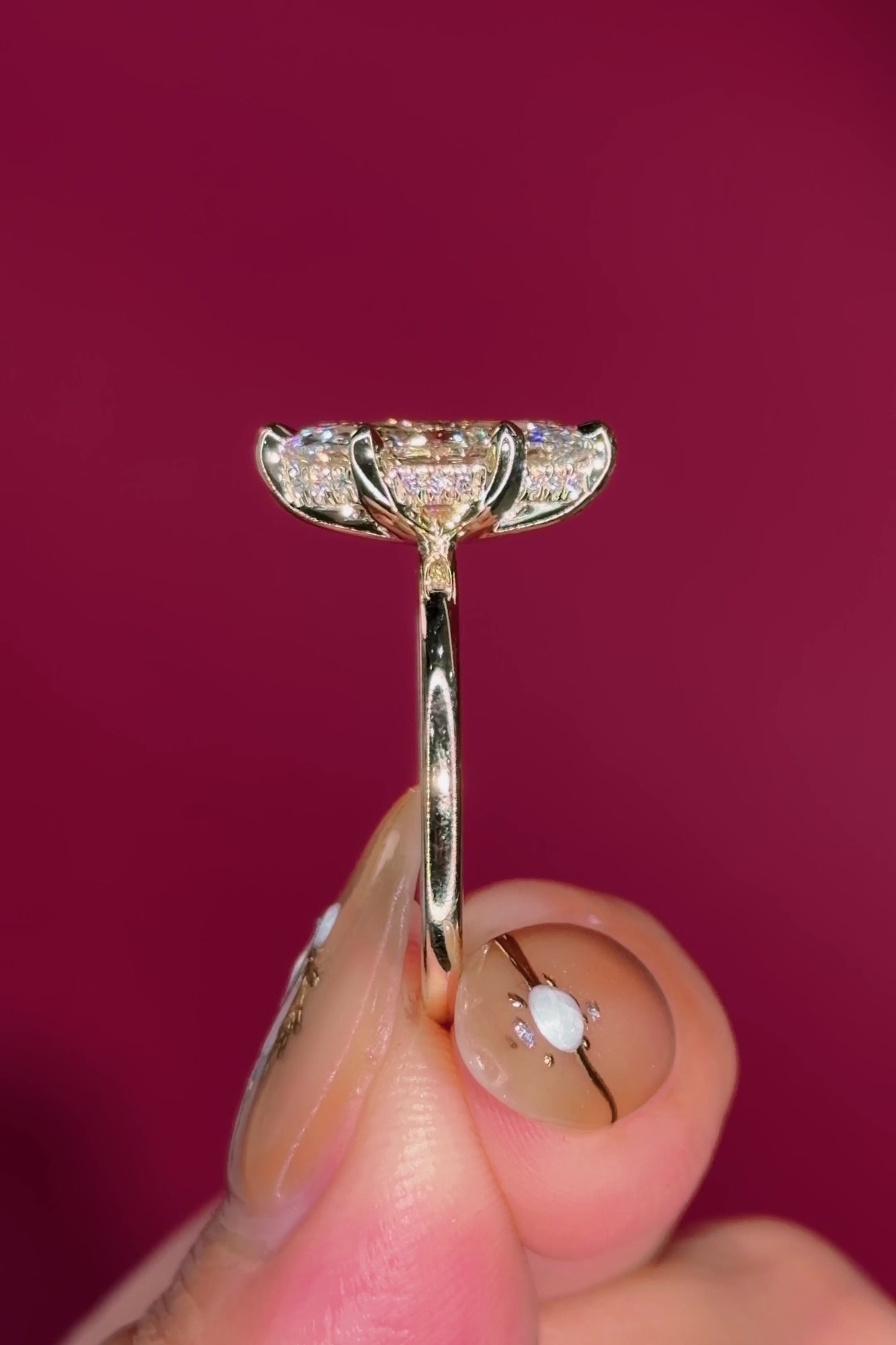 2.10ct D-VVS2 Marquise Lab Diamond Kayla