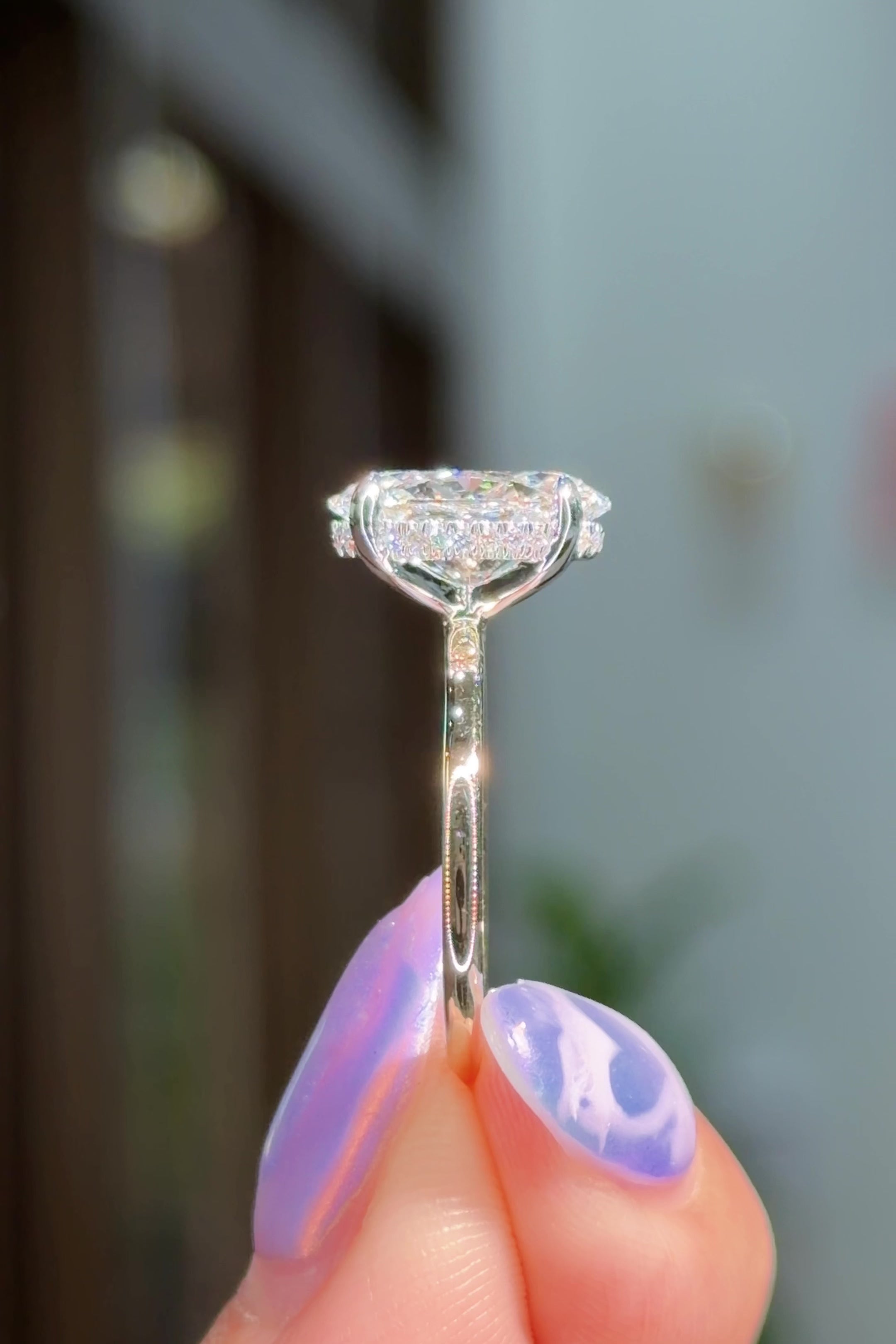 3.02ct E-VS1 Oval Lab Diamond Kayla