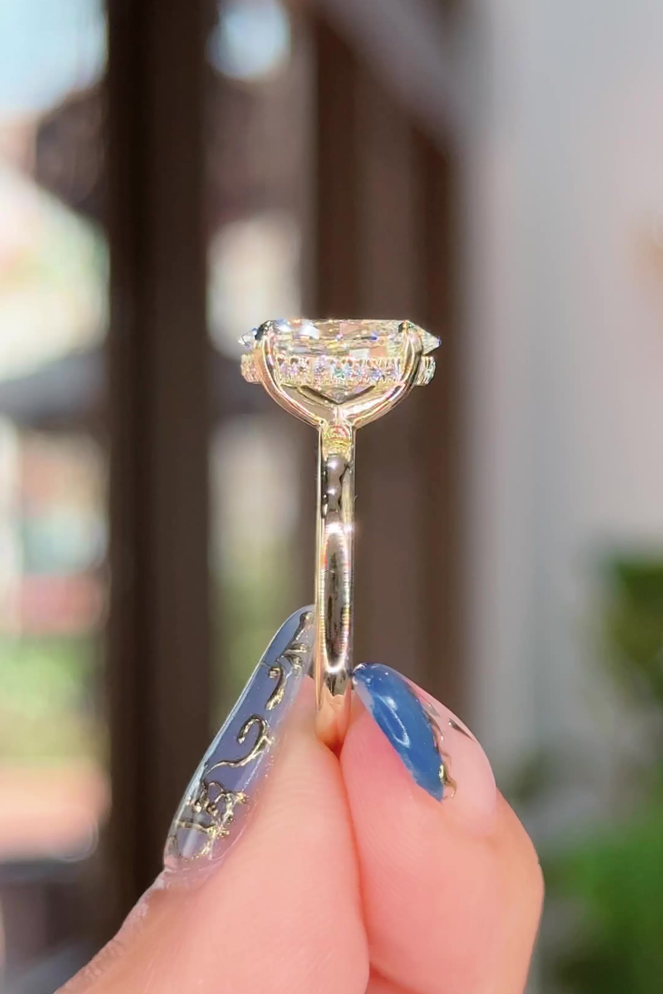 3.04ct D-VS1 Oval Lab Diamond Kayla