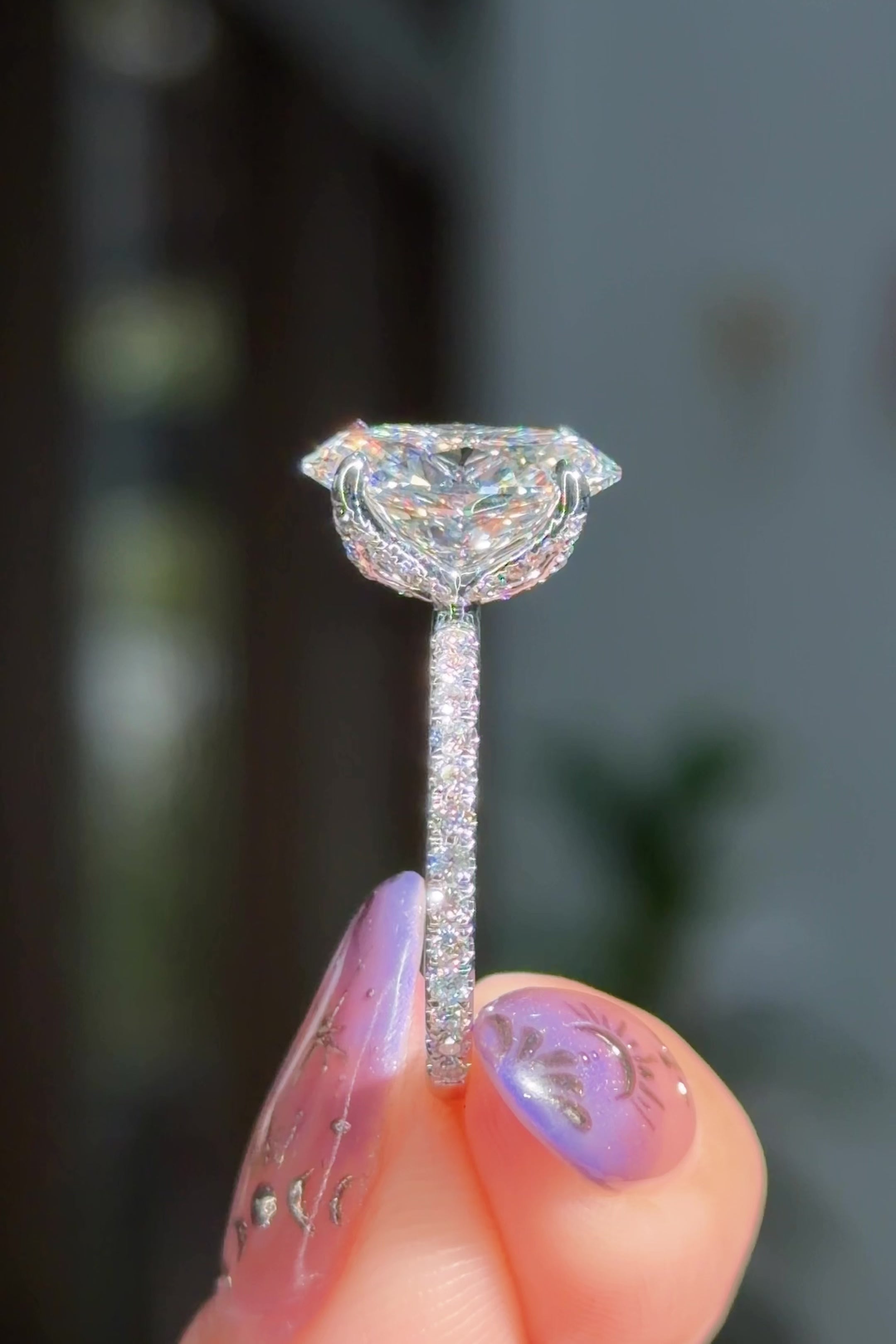 3.50ct F-VS1 Oval Lab Diamond Samantha