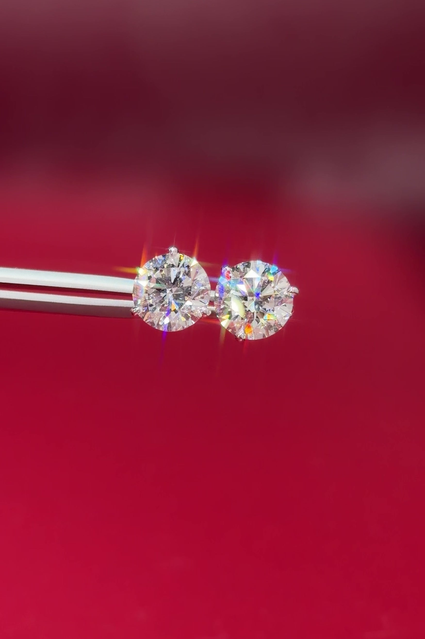 4.02ct Core Round Lab Diamond Martini Studs