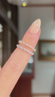 2.0mm East West Pear Lab Diamond Ring 50% Eternity