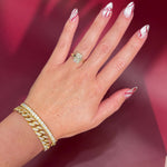 2mm Flat Band Gold Solitaire Engagement Ring radiant Diamond Center Stone with Diamond Rims in Yellow Gold