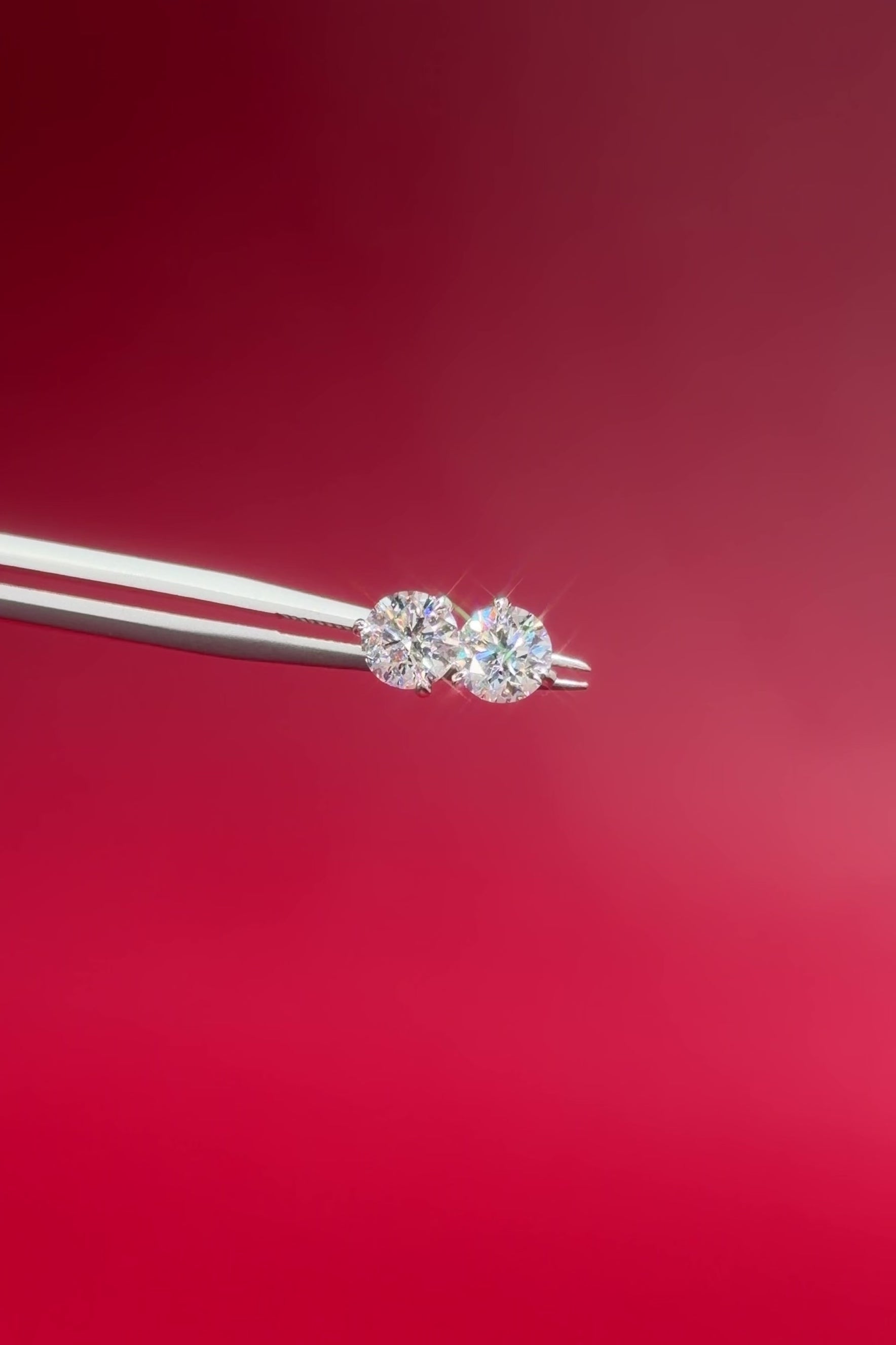 1.09ct Core Round Lab Diamond Martini Studs
