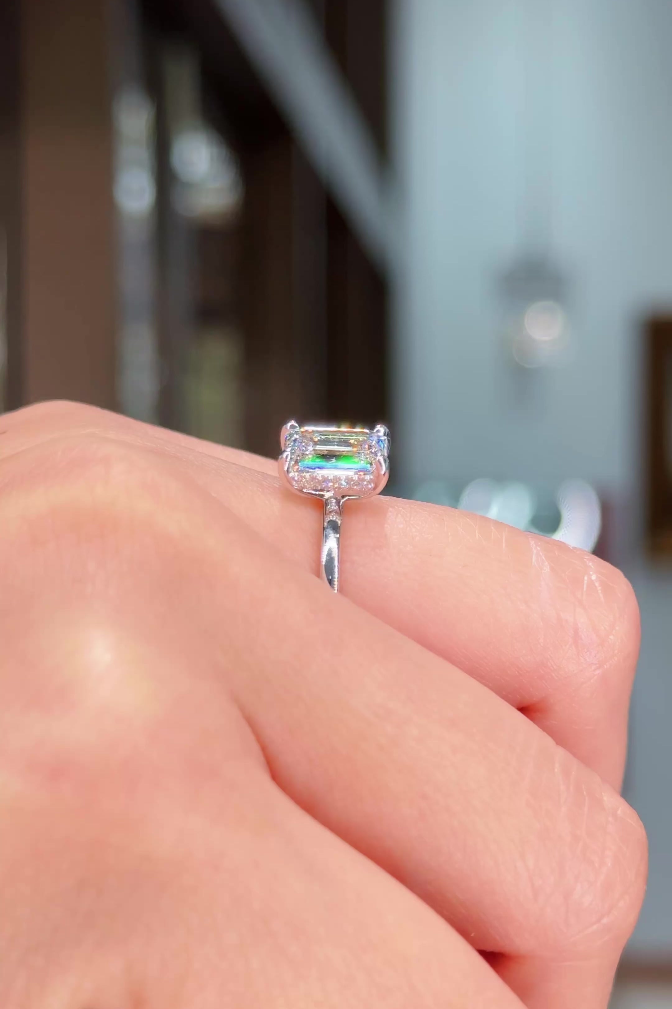 2.08ct F-VS1 Emerald Lab Diamond Kayla