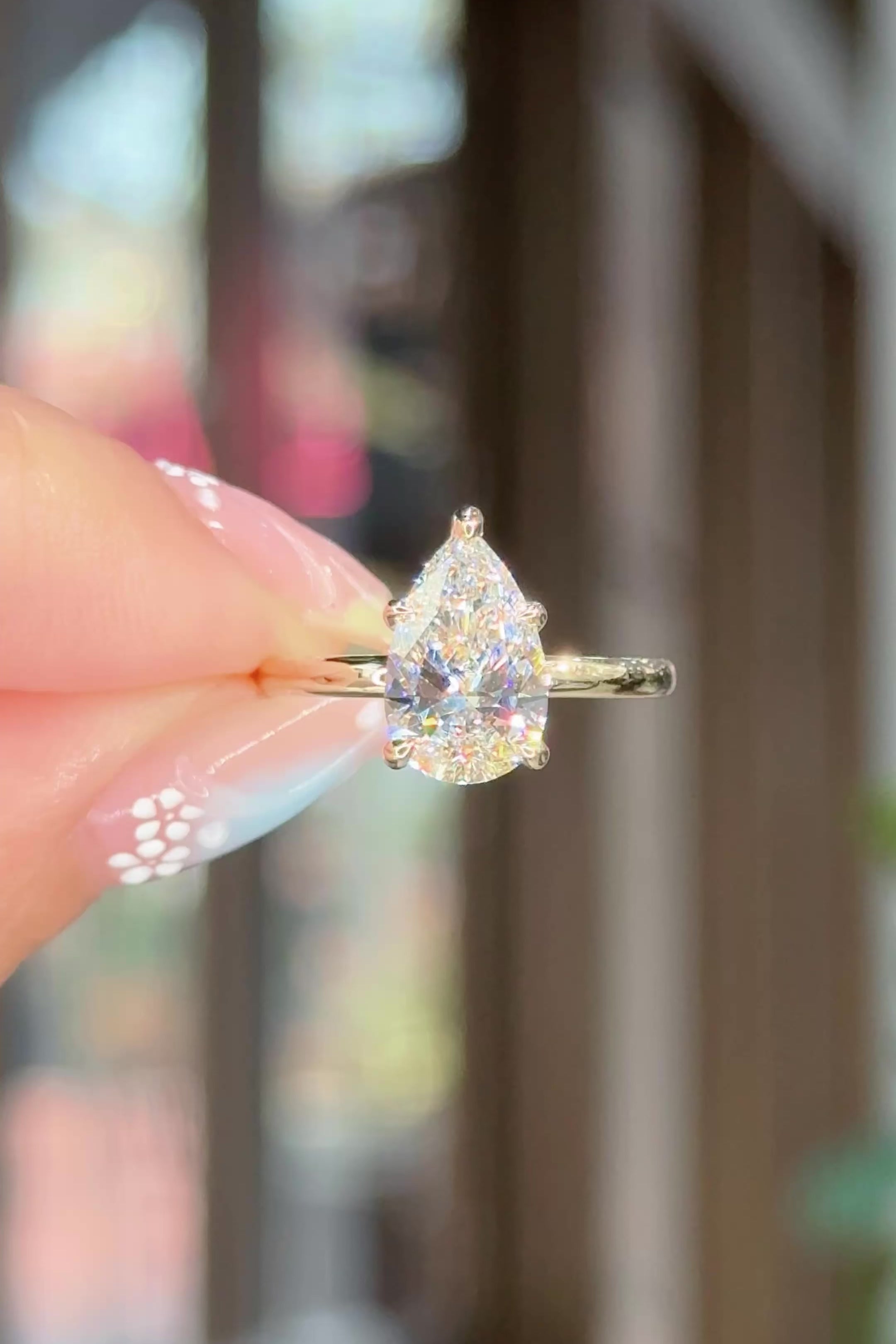 2.01ct D-VS1 Pear Lab Diamond Kayla