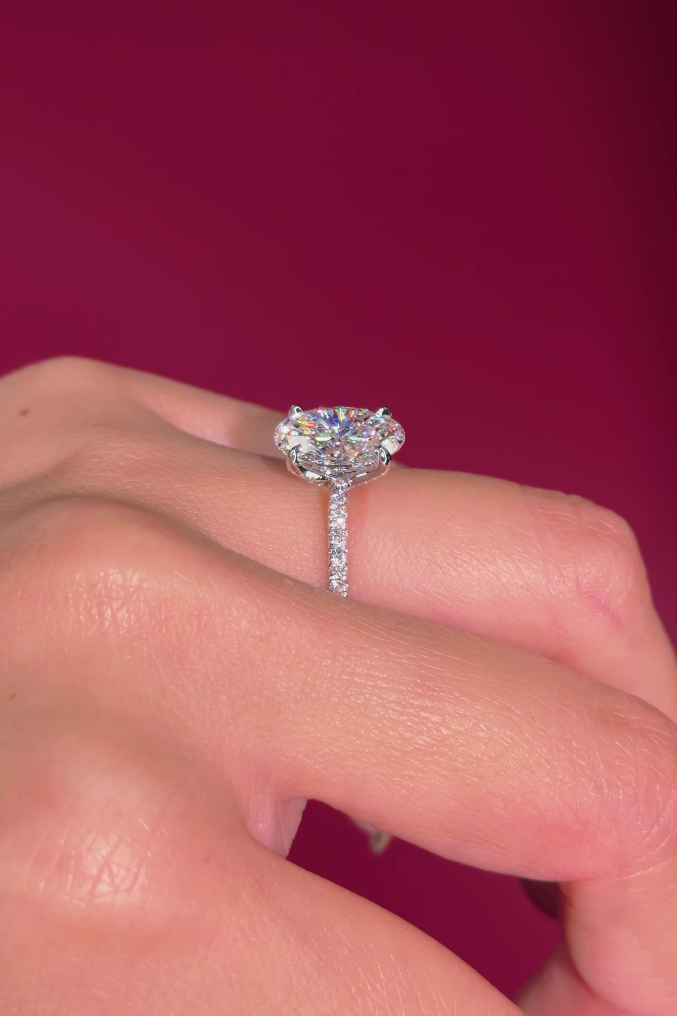 3.04ct D-VS1 Oval Lab Diamond Isabela