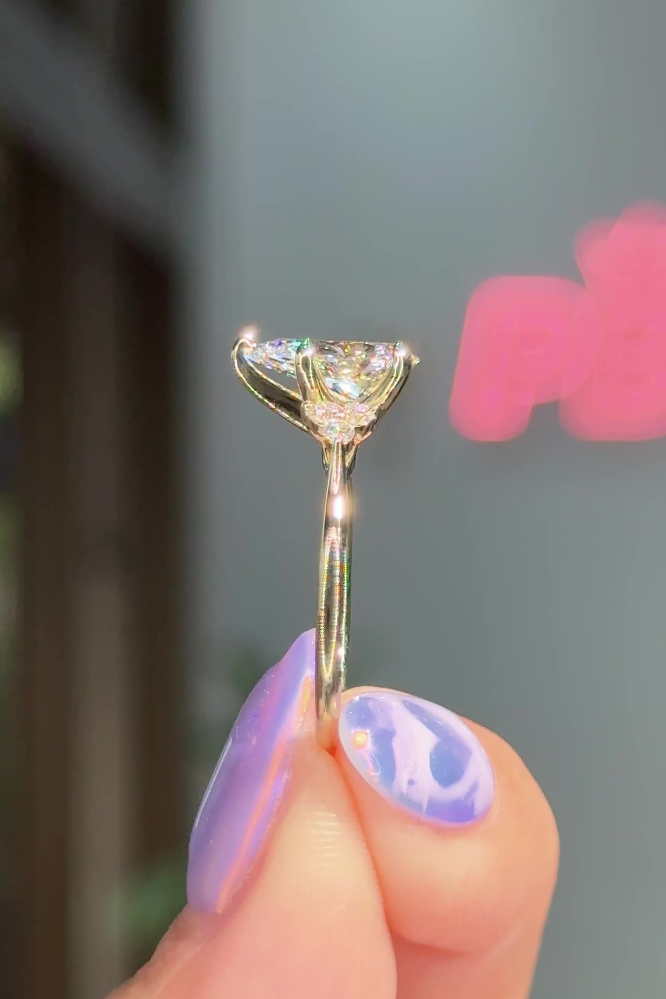 1.74ct D-VS1 Pear Lab Diamond Lindsey
