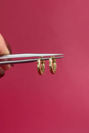 10x1.8mm Core High Polish Hoop 18k Yellow