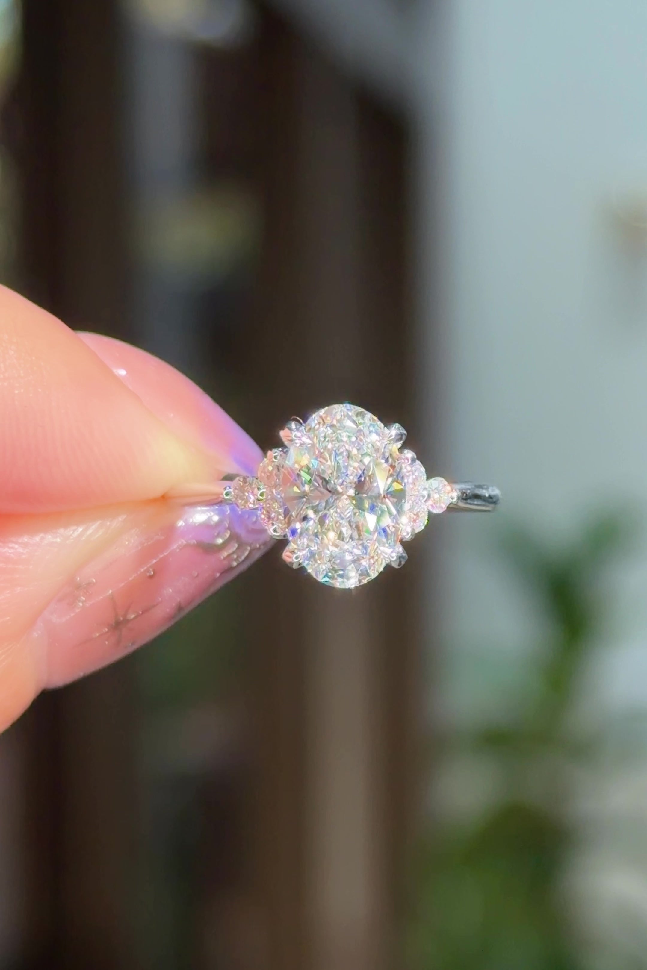 1.70ct D-VVS2 Oval Lab Diamond Lindsey